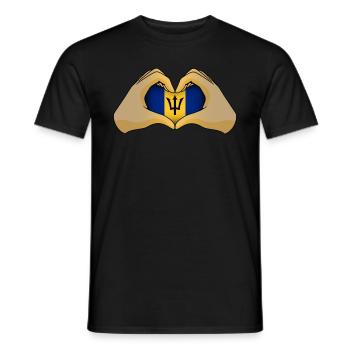 Barbade - T-shirt homme - noir - Devant - AI Model Male 178 light (178cm)