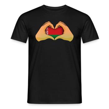 Belarus - Men's T-Shirt - black - Front - AI Model Male 178 light (178cm)