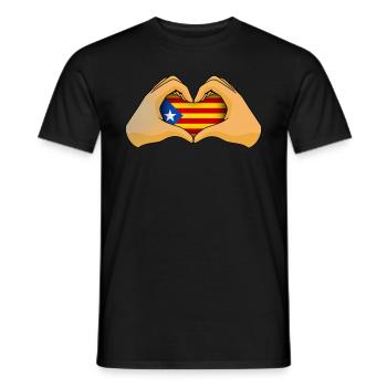 Catalonia - Men's T-Shirt - black - Front - AI Model Male 178 light (178cm)