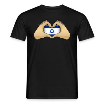 Israel - Men's T-Shirt - black - Front - AI Model Male 178 light (178cm)