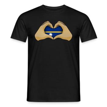 Nauru - T-shirt homme - noir - Devant - AI Model Male 178 light (178cm)