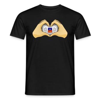 Mayotte - Men's T-Shirt - black - Front - AI Model Male 178 light (178cm)