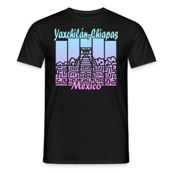 Magical Yaxchilán, Chiapas - Men's T-Shirt - black - Front - AI Model Male 178 light (178cm)