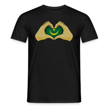 Mauritania - Men's T-Shirt - black - Front - AI Model Male 178 light (178cm)