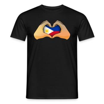 Philippines - T-shirt homme - noir - Devant - AI Model Male 178 light (178cm)