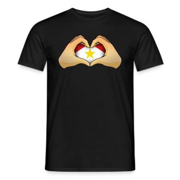 Saba - Men's T-Shirt - black - Front - AI Model Male 178 light (178cm)