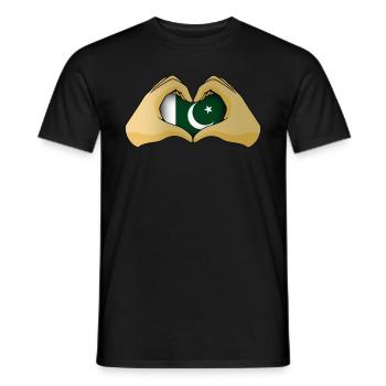 Pakistan - Men's T-Shirt - black - Front - AI Model Male 178 light (178cm)