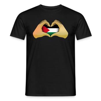 Palestine - T-shirt homme - noir - Devant - AI Model Male 178 light (178cm)