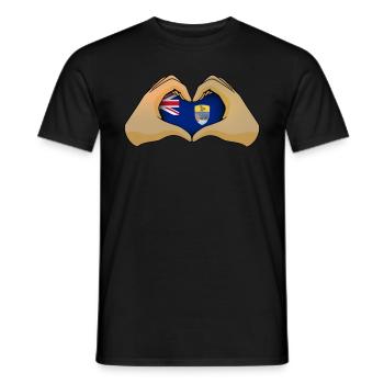 Sainte-Hélène - T-shirt homme - noir - Devant - AI Model Male 178 light (178cm)
