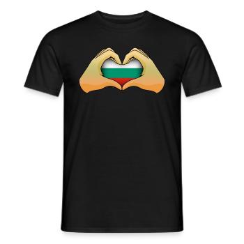 Bulgarien - Männer T-Shirt - Schwarz - Vorne - AI Model Male 178 light (178cm)