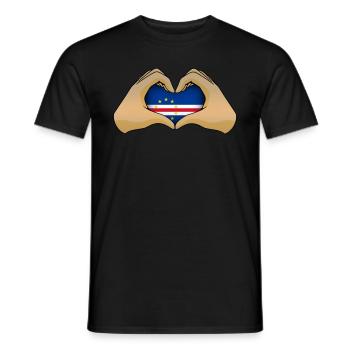 Kap Verde - Männer T-Shirt - Schwarz - Vorne - AI Model Male 178 light (178cm)