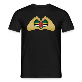 Dominica - Men's T-Shirt - black - Front - AI Model Male 178 light (178cm)