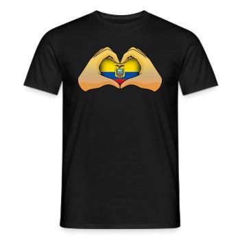 Ecuador - Männer T-Shirt - Schwarz - Vorne - AI Model Male 178 light (178cm)