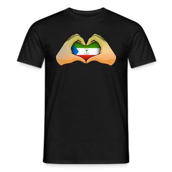 Equatorial Guinea - Men's T-Shirt - black - Front - AI Model Male 178 light (178cm)