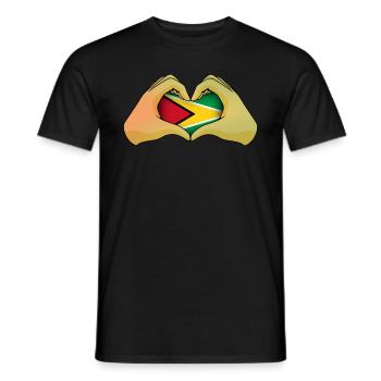 Guyana - T-shirt homme - noir - Devant - AI Model Male 178 light (178cm)