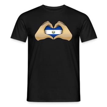 El Salvador - Men's T-Shirt - black - Front - AI Model Male 178 light (178cm)