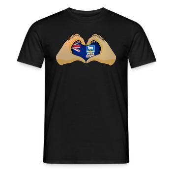 Falkland Islands - Men's T-Shirt - black - Front - AI Model Male 178 light (178cm)