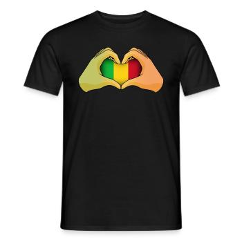 Mali - T-shirt homme - noir - Devant - AI Model Male 178 light (178cm)