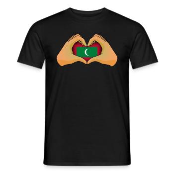 Maldives - T-shirt homme - noir - Devant - AI Model Male 178 light (178cm)