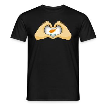 Cyprus - Men's T-Shirt - black - Front - AI Model Male 178 light (178cm)