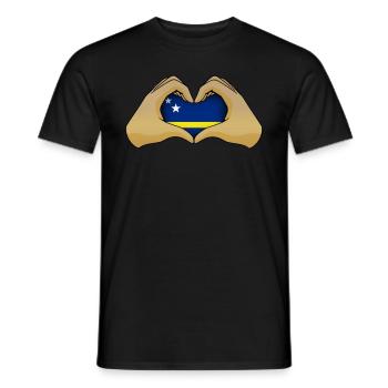 Curaçao - Männer T-Shirt - Schwarz - Vorne - AI Model Male 178 light (178cm)