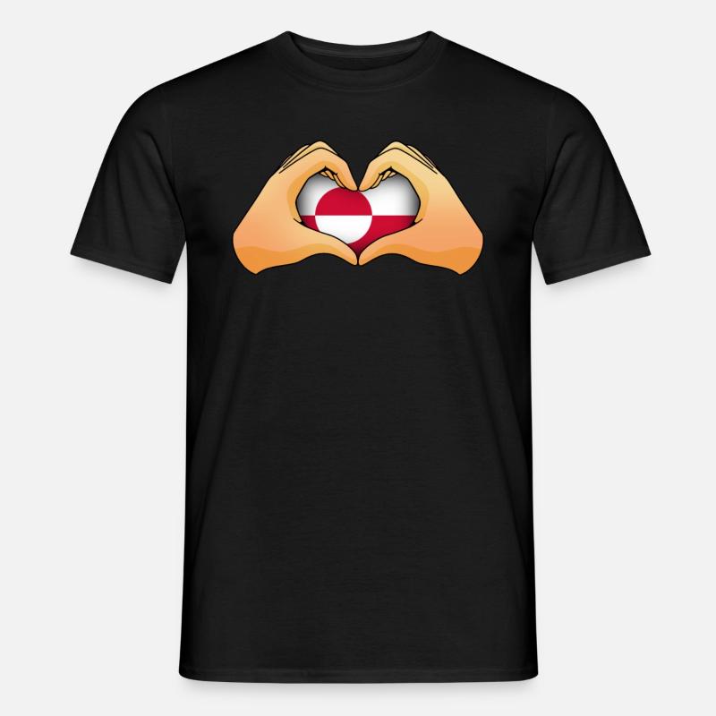 Grønland - Mænd T-shirt - sort