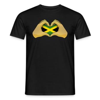 Jamaika - Männer T-Shirt - Schwarz - Vorne - AI Model Male 178 light (178cm)
