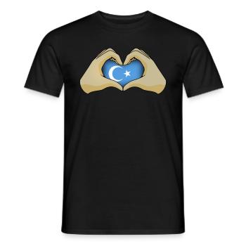 Ouïghours - T-shirt homme - noir - Devant - AI Model Male 178 light (178cm)