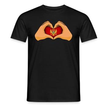 Monténégro - T-shirt homme - noir - Devant - AI Model Male 178 light (178cm)