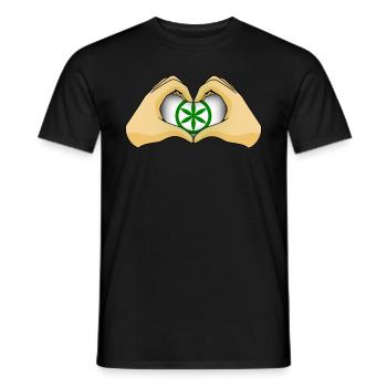 Padanien - Männer T-Shirt - Schwarz - Vorne - AI Model Male 178 light (178cm)