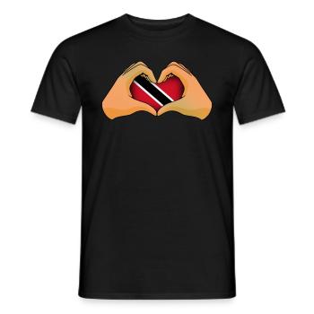 Trinité et Tobago - T-shirt homme - noir - Devant - AI Model Male 178 light (178cm)