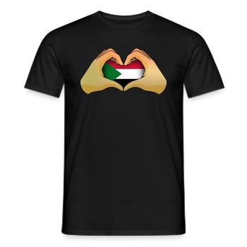 Sudan - Men's T-Shirt - black - Front - AI Model Male 178 light (178cm)