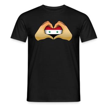 Syrie - T-shirt homme - noir - Devant - AI Model Male 178 light (178cm)