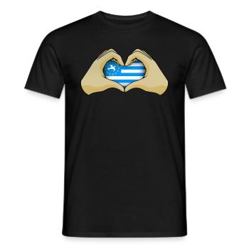 Sud Cameroun - T-shirt homme - noir - Devant - AI Model Male 178 light (178cm)