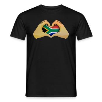 Afrique du Sud - T-shirt homme - noir - Devant - AI Model Male 178 light (178cm)