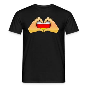 South Ossetia - Men's T-Shirt - black - Front - AI Model Male 178 light (178cm)