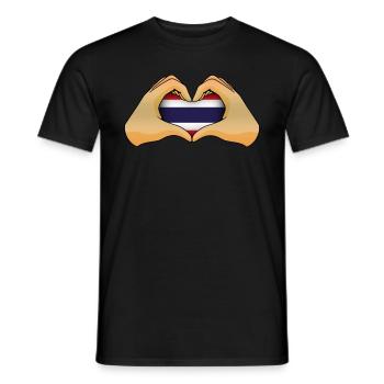 Thaïlande - T-shirt homme - noir - Devant - AI Model Male 178 light (178cm)