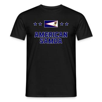 American Samoa - Men's T-Shirt - black - Front - AI Model Male 178 light (178cm)