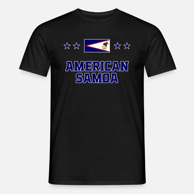 Amerikanisch-Samoa - Männer T-Shirt - Schwarz
