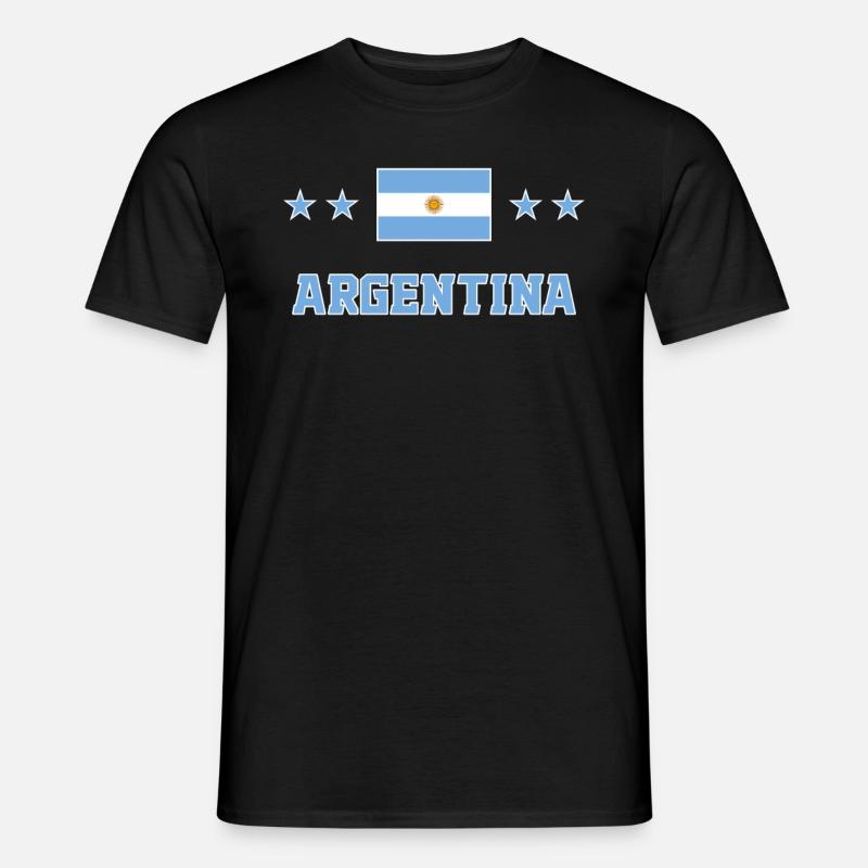 Argentinien - Männer T-Shirt - Schwarz