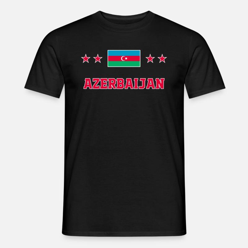 Aserbaidschan - Männer T-Shirt - Schwarz
