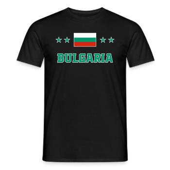 Bulgarien - Männer T-Shirt - Schwarz - Vorne - AI Model Male 178 light (178cm)