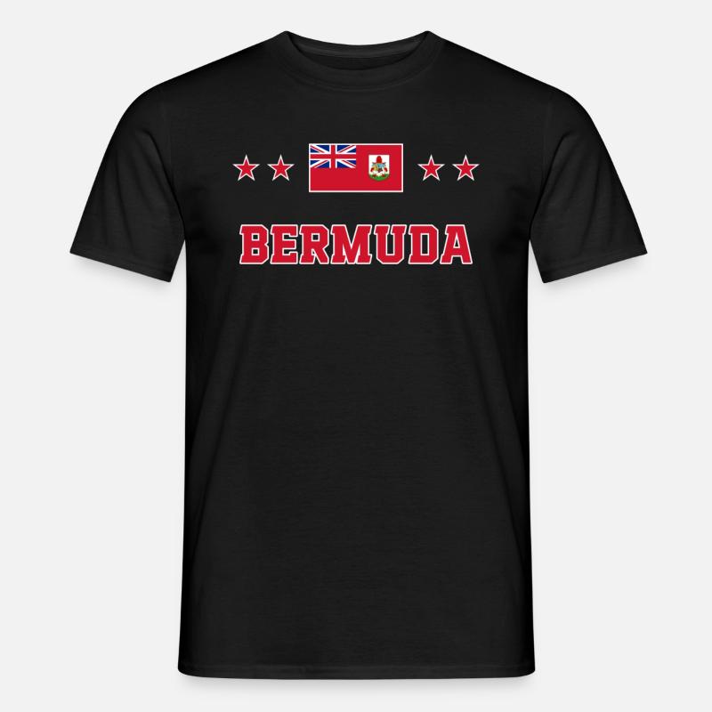 Bermuda - Männer T-Shirt - Schwarz