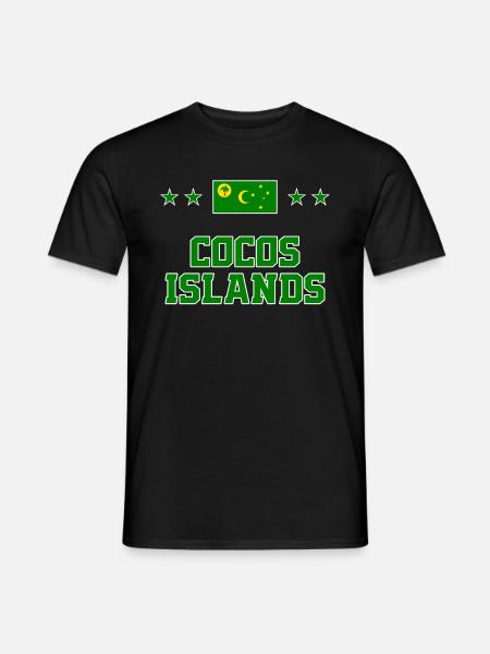 Cocos Islands - Men's T-Shirt - black