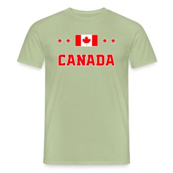 Canada - T-shirt homme - vert sauge - Devant - AI Model Male 178 light (178cm)