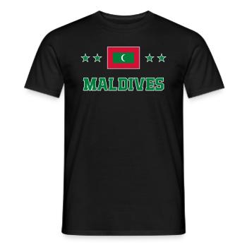 Maldives - Men's T-Shirt - black - Front - AI Model Male 178 light (178cm)