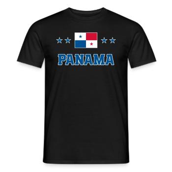 Panama - Männer T-Shirt - Schwarz - Vorne - AI Model Male 178 light (178cm)