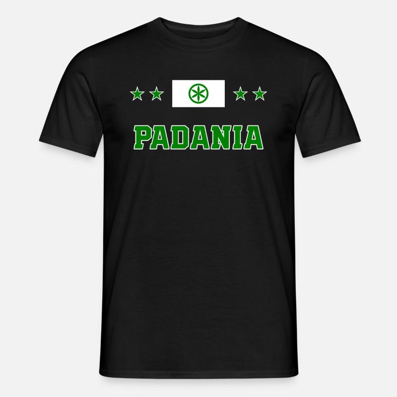 Padanien - Männer T-Shirt - Schwarz