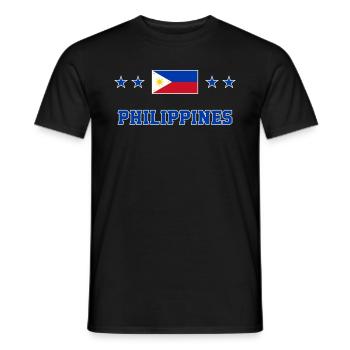Philippines - T-shirt homme - noir - Devant - AI Model Male 178 light (178cm)
