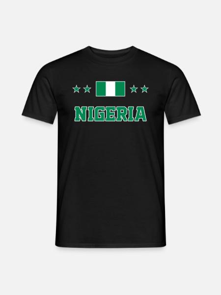 Nigeria - Männer T-Shirt - Schwarz